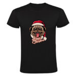 Merry christmas hond T-shirt heren