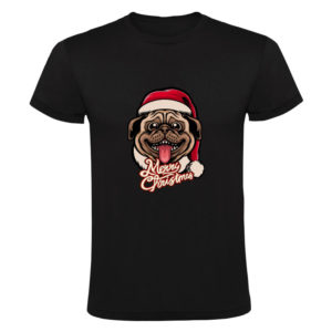 Merry christmas hond T-shirt heren