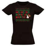 Ho ho ho eerst een biertje Dames T-shirt