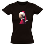 Meisje met de parel kerst Dames T-shirt