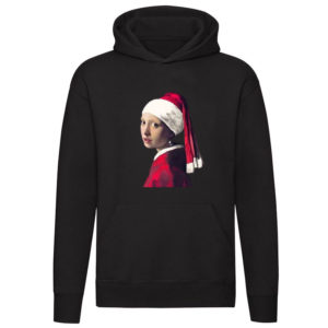 Meisje met de Parel kerstmuts hoodie