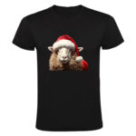 Schaap met een kerstmuts Heren T shirt