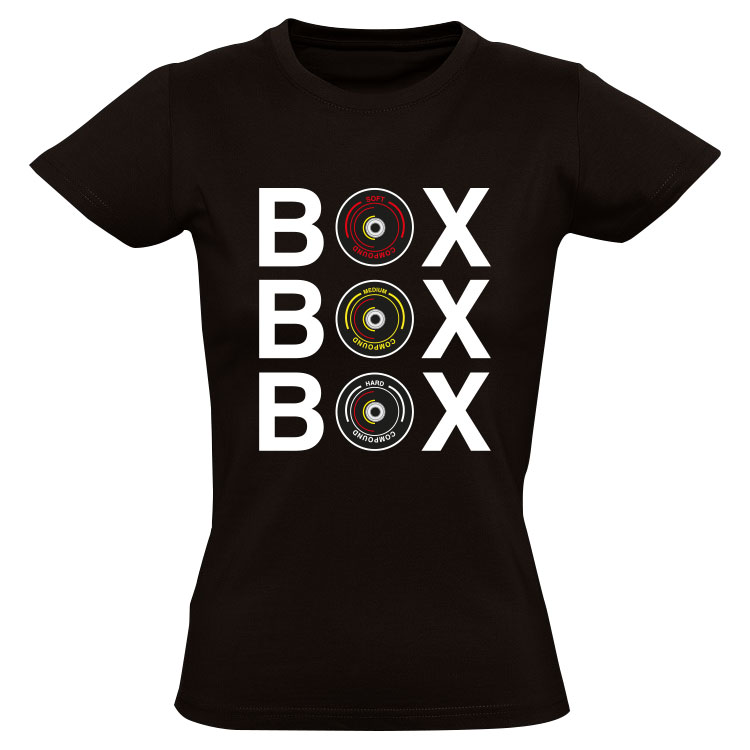Box Box Box Dames T-shirt