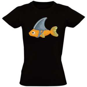 Vis met een haaienvin Dames T-shirt