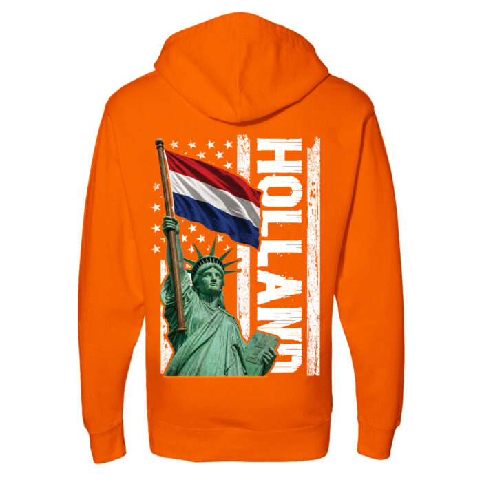 Vrijheidsbeeld Met Vlag Hoodie