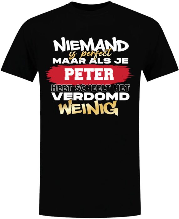 niemand is perfect shirt