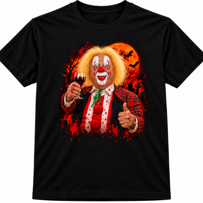 Bekende Clown met Wijntje Shirt